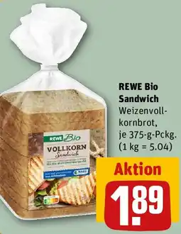 REWE REWE Bio Sandwich Angebot