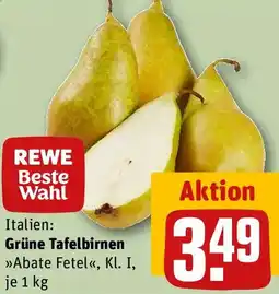 REWE Grüne Tafelbirnen Angebot