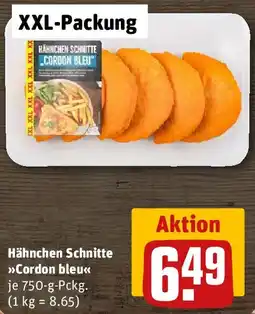 REWE Hähnchen Schnitte Cordon bleu Angebot
