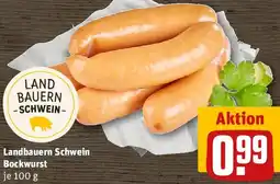 REWE Landbauern Schwein Bockwurst Angebot