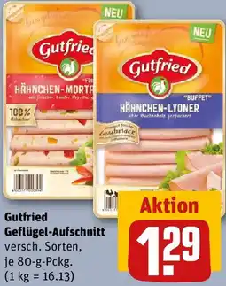 REWE Gutfried Geflügel-Aufschnitt Angebot