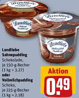 REWE Landliebe Sahnepudding oder Vollmilchpudding Angebot