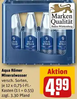 REWE Aqua Römer Mineralwasser Angebot