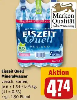REWE Eiszeit Quell Mineralwasser Angebot