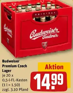 REWE Budweiser Premium Czech Lager Angebot