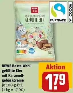 REWE REWE Beste Wahl gefüllte Eier mit Karamellgebäckcreme Angebot