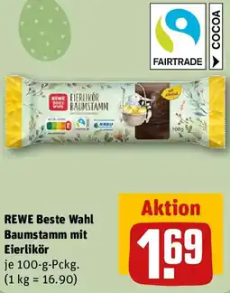 REWE REWE Beste Wahl Baumstamm mit Eierlikör Angebot