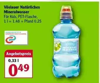 Globus Vöslauer Natürliches Mineralwasser Angebot