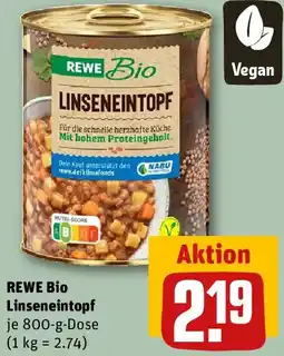 REWE REWE Bio Linseneintopf Angebot