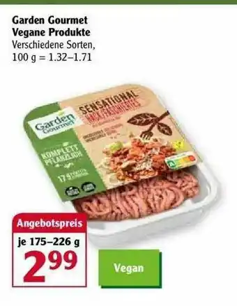 Globus Garden Gourmet Vegane Produkte Angebot