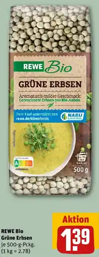 REWE REWE Bio Grüne Erbsen Angebot