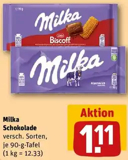 REWE Milka Schokolade Angebot