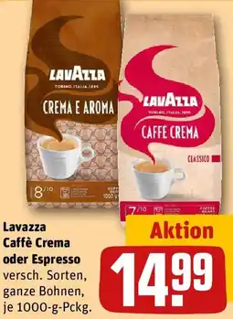 REWE Lavazza Caffè Crema oder Espresso Angebot