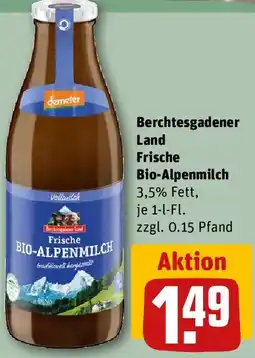REWE Berchtesgadener Land Frische Bio-Alpenmilch Angebot