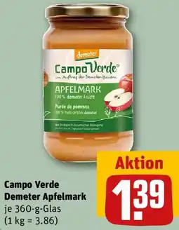 REWE Campo Verde Demeter Apfelmark Angebot