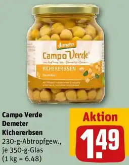 REWE Campo Verde Demeter Kichererbsen Angebot