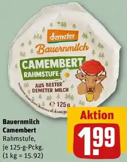REWE Bauernmilch Camembert Angebot
