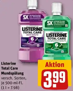 REWE Listerine Total Care Mundspülung Angebot