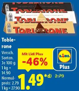 Lidl Toblerone Angebot
