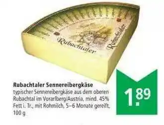 Marktkauf Rubachtaler Sennereibergkäse Angebot