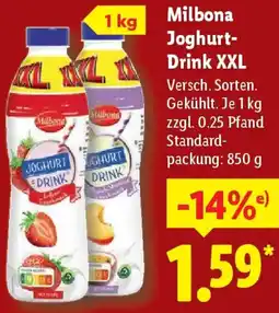 Lidl Milbona Joghurt Drink XXL Angebot