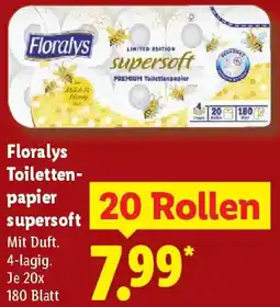 Lidl Floralys Toilettenpapier supersoft Angebot