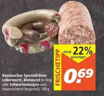 Marktkauf Leberwurst, Blutwurst Oder Schwartenmagen Angebot