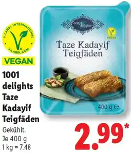 Lidl 1001 delights Taze Kadayif Teigfäden Angebot