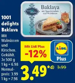 Lidl 1001 delights Baklava Angebot