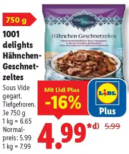 Lidl 1001 delights Hähnchen Geschnetzeltes Angebot