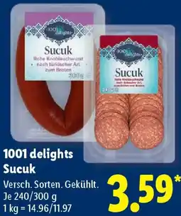 Lidl 1001 delights Sucuk Angebot