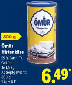 Lidl Ömür Hirtenkäse Angebot