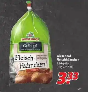 Marktkauf Wiesenhof Fleischhähnchen Angebot