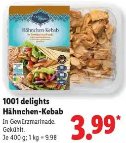 Lidl 1001 delights Hähnchen-Kebab Angebot