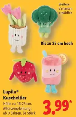 Lidl Lupilu Kuscheltier Angebot