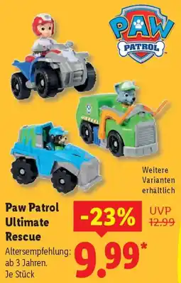 Lidl Paw Patrol Ultimate Rescue Angebot