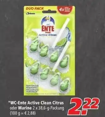 Marktkauf Wc-ente Active Clean Citrus Oder Marine Angebot