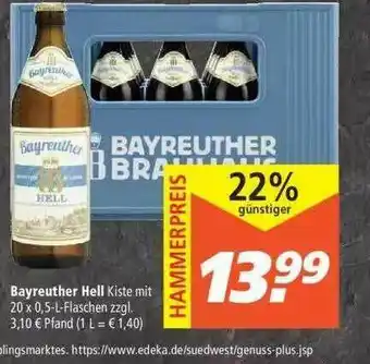 Marktkauf Bayreuther Hell Angebot