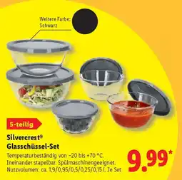 Lidl Silvercrest Glasschüssel-Set Angebot