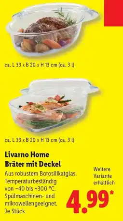 Lidl Livarno Home Bräter mit Deckel Angebot