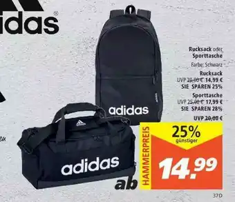 Marktkauf Adidas Rucksack Oder Sporttasche, Oder Rucksack Angebot