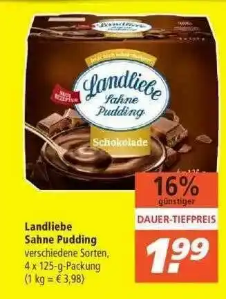 Marktkauf Landliebe Sahne Pudding Angebot