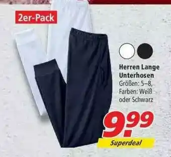 Marktkauf Herren Lange Unterhosen Angebot