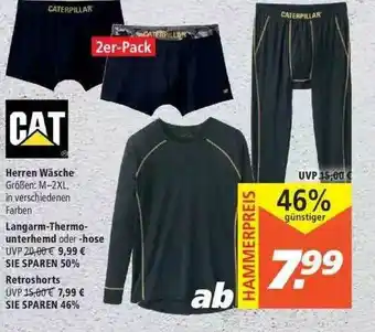 Marktkauf Herren Wäsche Oder Langarm-thermounterhemd Oder -hose Oder Retroshorts Caterpillar Angebot