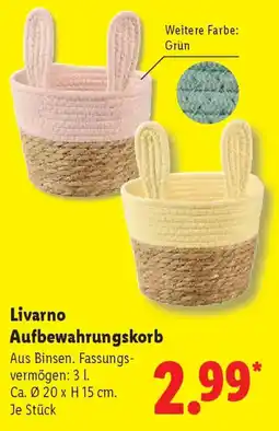 Lidl Livarno Aufbewahrungskorb Angebot