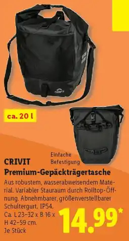 Lidl CRIVIT Premium-Gepäckträgertasche Angebot