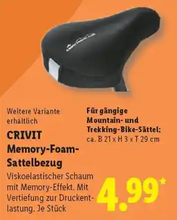 Lidl CRIVIT Memory-Foam- Sattelbezug Angebot