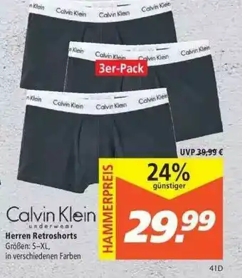 Marktkauf Calvin Klein Herren Retroshorts Angebot