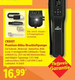 Lidl CRIVIT Premium-Akku-Druckluftpumpe Angebot