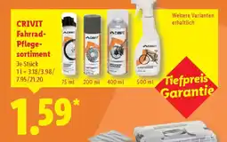 Lidl CRIVIT Fahrrad- Pflege sortiment Angebot